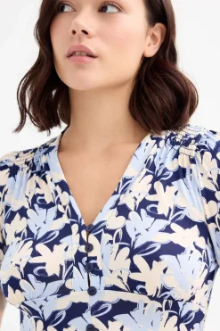 Vestido largo estampado