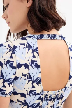 Vestido largo estampado