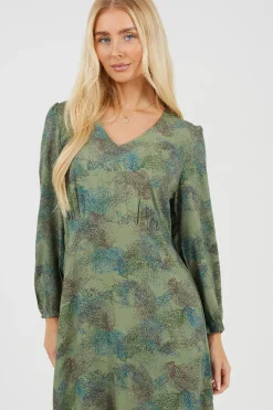 Vestido largo estampado