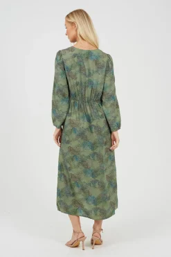 Vestido largo estampado