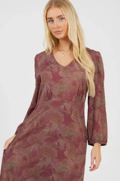 Vestido largo estampado