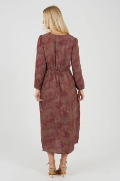 Vestido largo estampado