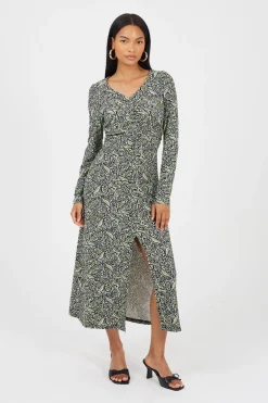 Vestido largo estampado