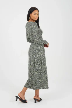 Vestido largo estampado