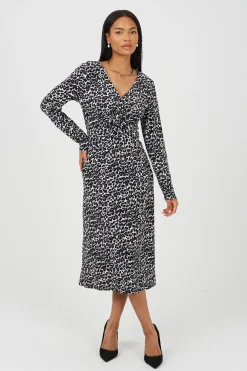 Vestido largo estampado