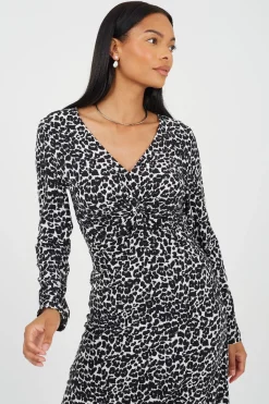 Vestido largo estampado