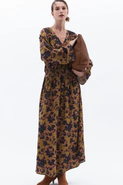 Vestido largo estampado