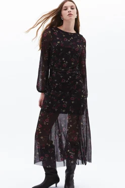 Vestido largo estampado