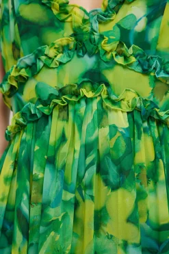 Vestido largo estampado