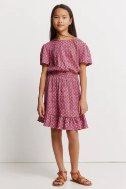 Vestido manga corta IKAT ni&ntilde;a