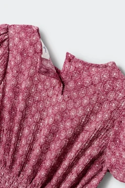 Vestido manga corta IKAT ni&ntilde;a