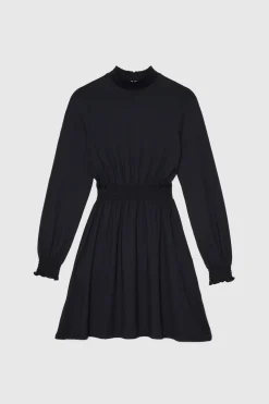 Vestido Manga Larga Cuello Sub