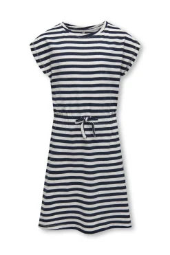 Vestido marinero a rayas de manga corta