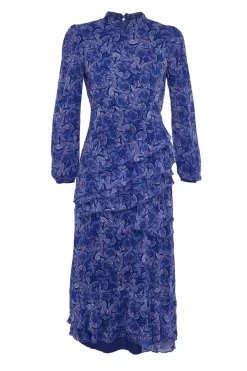 Vestido maxi manga larga