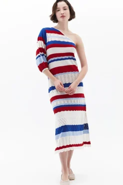 Vestido midi asimétrico