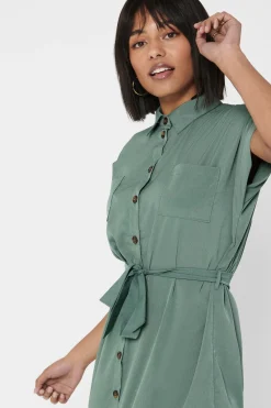 Vestido midi camisero