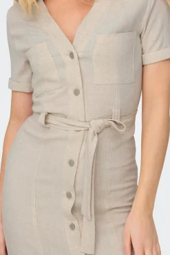 Vestido midi camisero