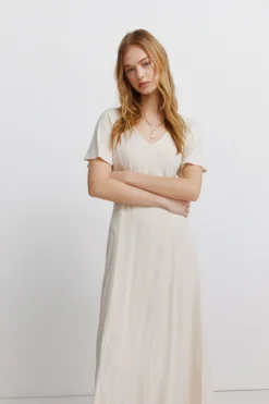 Vestido midi cruzado espalda