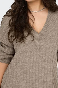 Vestido midi de punto