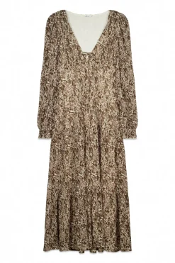 Vestido midi estampado