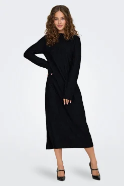 Vestido midi manga larga