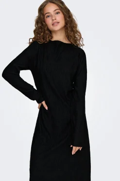 Vestido midi manga larga