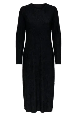 Vestido midi manga larga