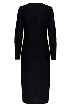 Vestido midi manga larga