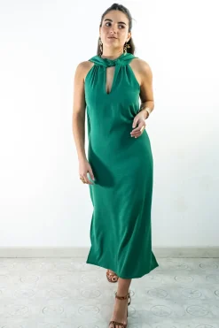 Vestido midi recto