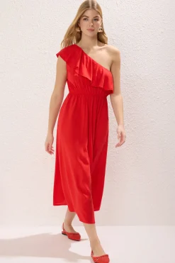 Vestido midi volante