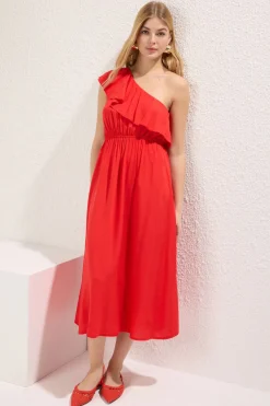 Vestido midi volante