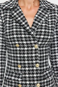 Vestido mini botones