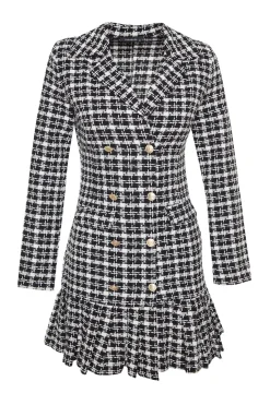 Vestido mini botones