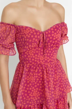 Vestido mini con escote