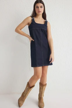 Vestido mini denim