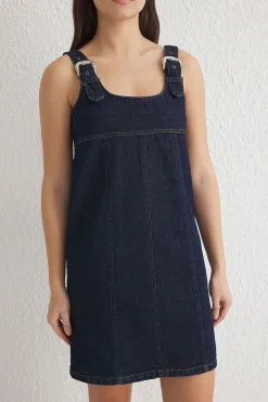 Vestido mini denim