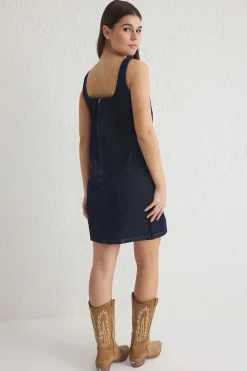 Vestido mini denim