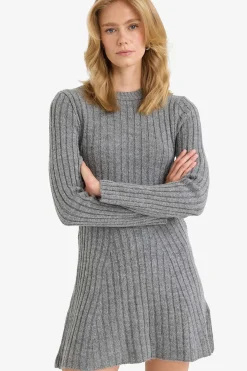 Vestido mini manga larga