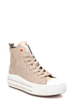 Zapatilla bot&iacute;n de mujer beige