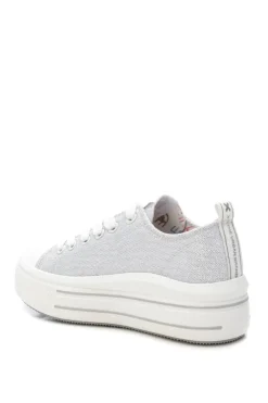 Zapatilla de lona metalizada