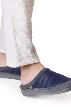 Zapatilla Para Hombre Tipo Zueco En Fieltro Y Tejido Acolchado