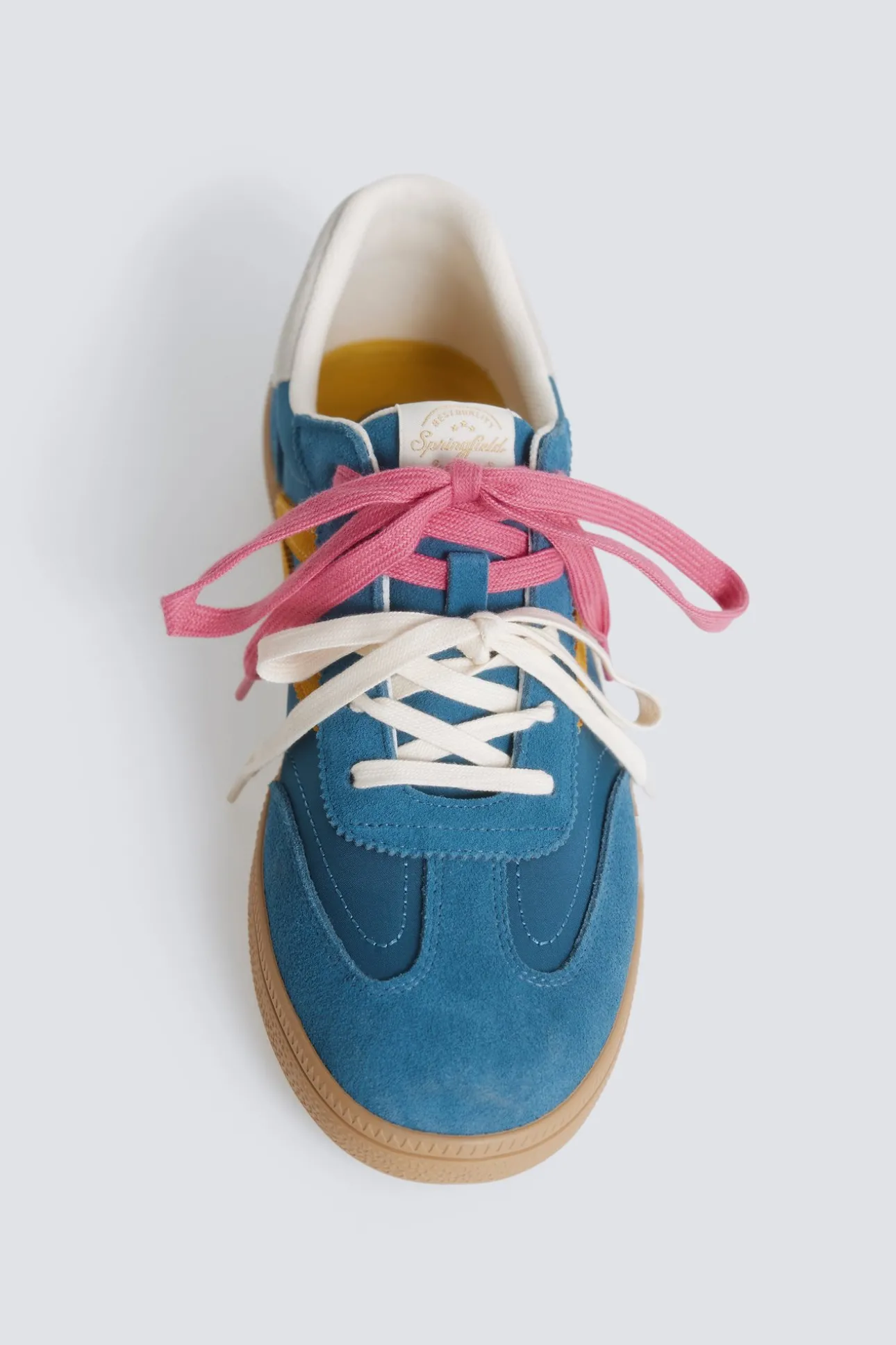 Zapatilla piel color retro