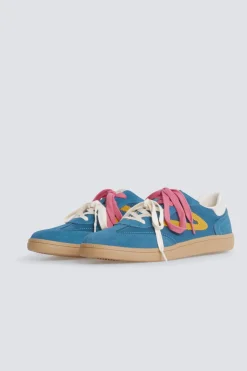 Zapatilla piel color retro