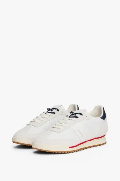 Zapatilla Tommy Jeans blanca con detalles en azul y rojo