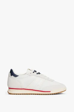 Zapatilla Tommy Jeans blanca con detalles en azul y rojo