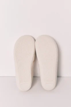 Zapatillas casa acolchadas blanco