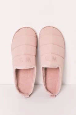 Zapatillas casa acolchadas rosa