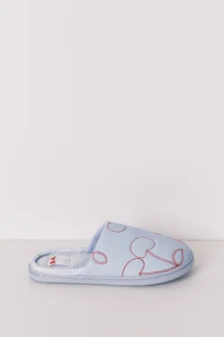 Zapatillas casa azul cerezas