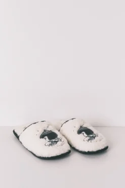 Zapatillas casa borreguito gris Mafalda