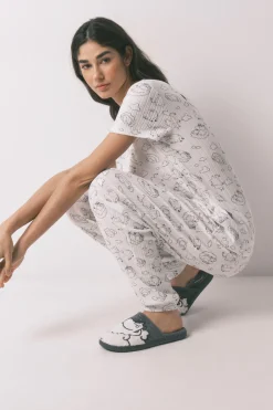 Zapatillas casa borreguito gris Moomin